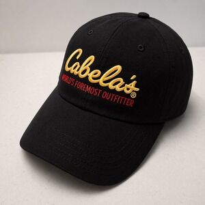 Cabelas Worlds Foremost Outfitter Black Hat (OSFM) Logo Outdoors Nature Menswear